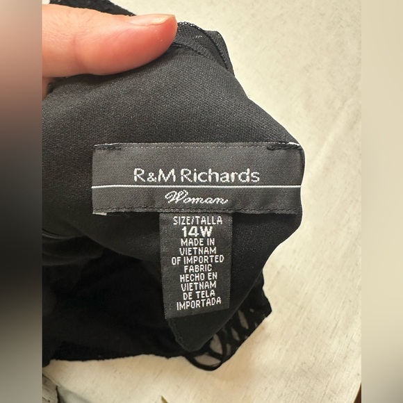 💜R&M Richards Black Women’s Midi Dress - Picture 7 of 13